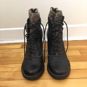 Jeffrey Campbell Lace Up Booties (size 7)
